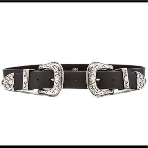 B-low the Belt - black w/ silver hardware - M